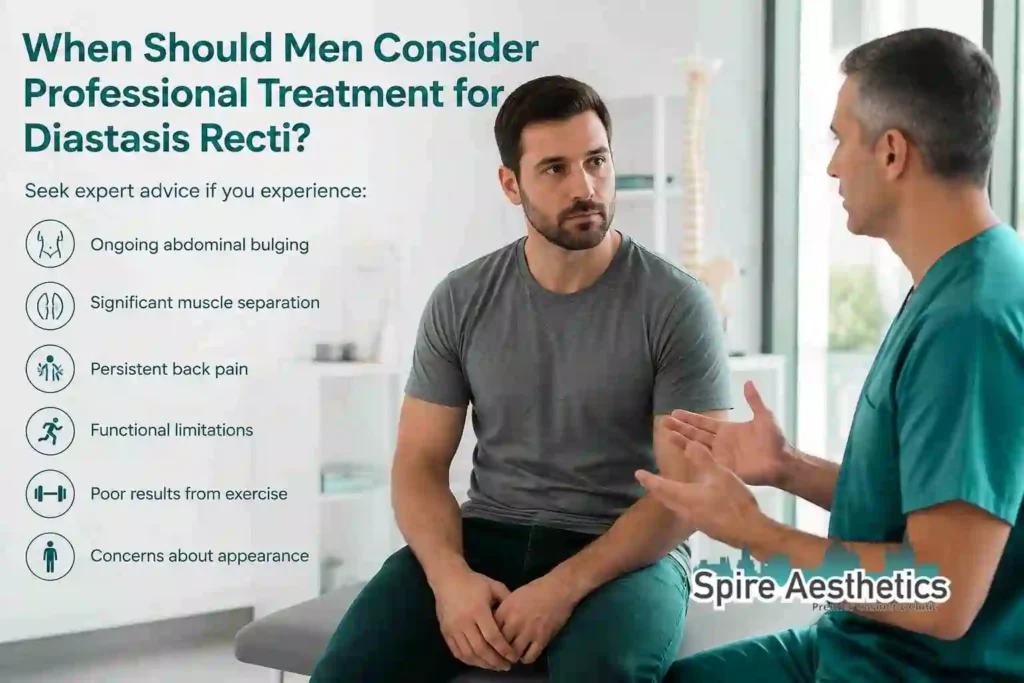 When Should Men Consider Professional Treatment for Diastasis Recti Melksham?