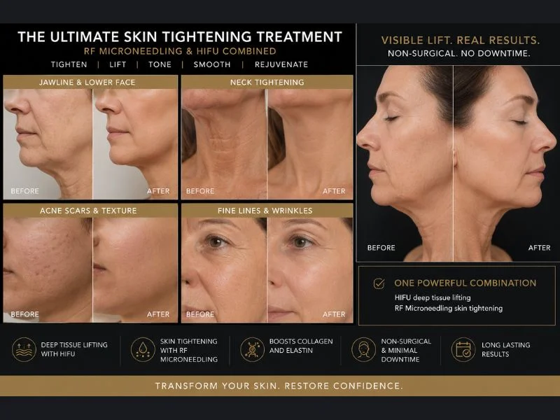 Results of combined treatment for the ultimate skin tightening treatment Melksham