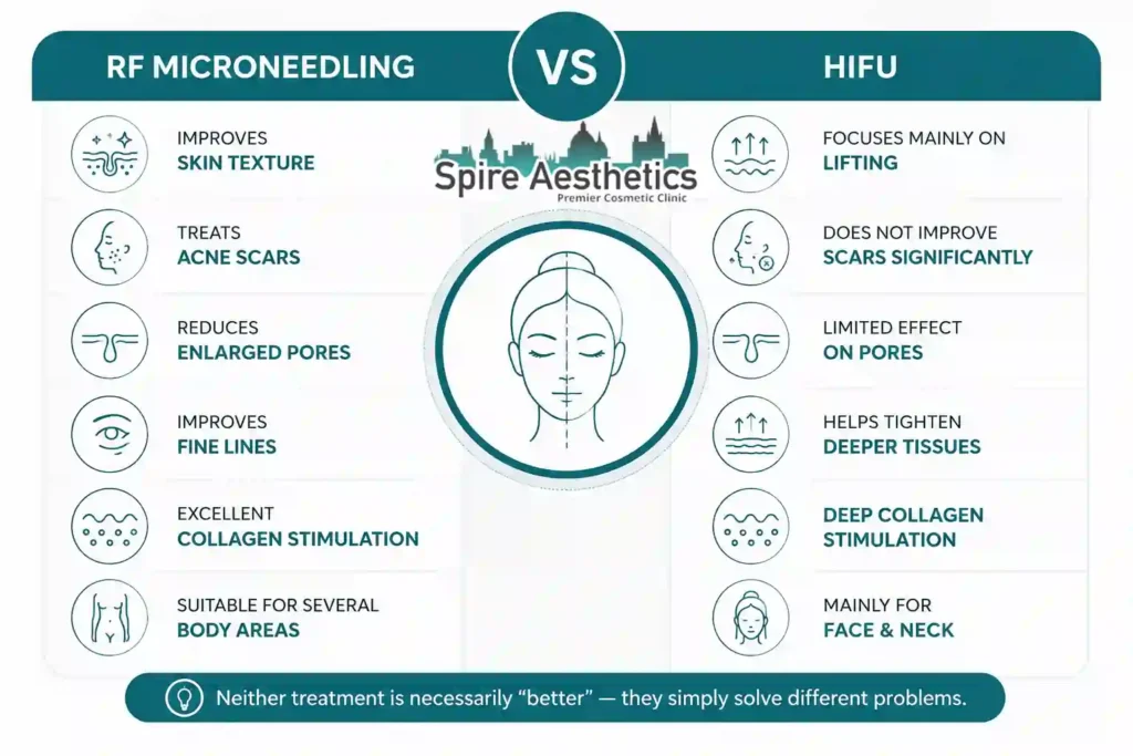 RF Microneedling vs HIFU: Which Treatment Gives Better Results Melksham?
